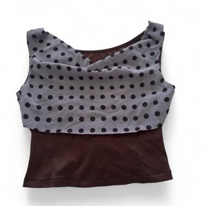 POLKA LUXE ASYMMETRICAL CORSET TOP